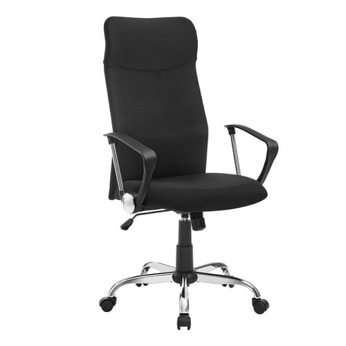 Fauteuil De Bureau Chaise Ergonomique Siège Rembourré Pivotant En Tissu Hauteur