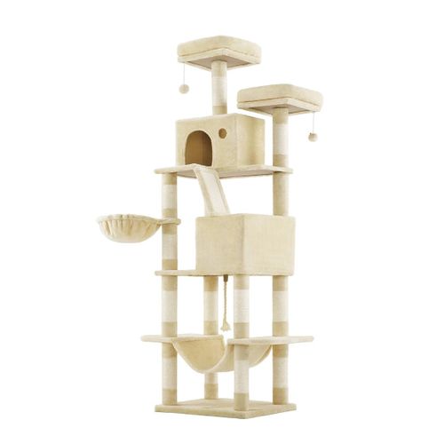 Arbre à Chat Grand Tour De Jeu 60 X 50 X 206 Cm Beige 12_0005988