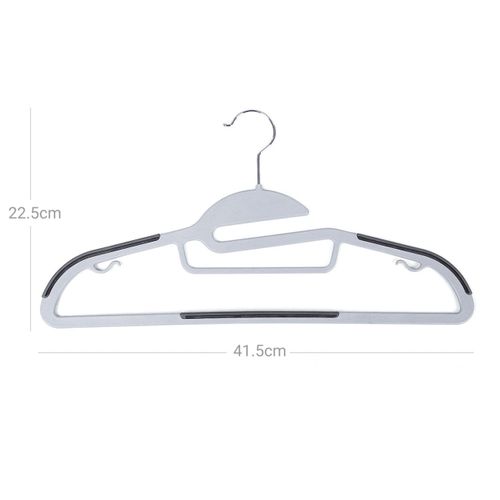 Lot De 20 Cintres Multifonctionnels Antidérapants Et Résistants En Plastique De Quali