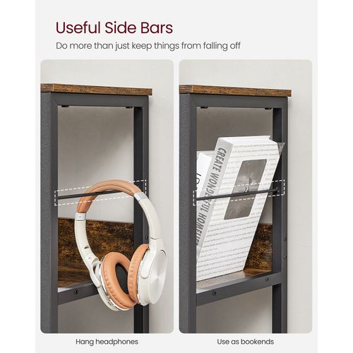 Meuble De Rangement 3 Niveaux Étagère Rangement Bibliothèque Style Industriel 9 Cubes