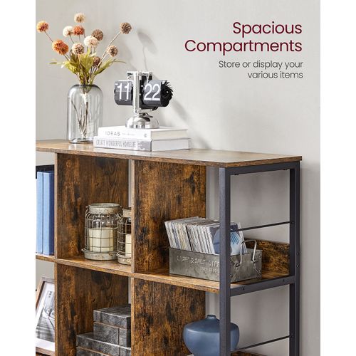 Meuble De Rangement 3 Niveaux Étagère Rangement Bibliothèque Style Industriel 9 Cubes