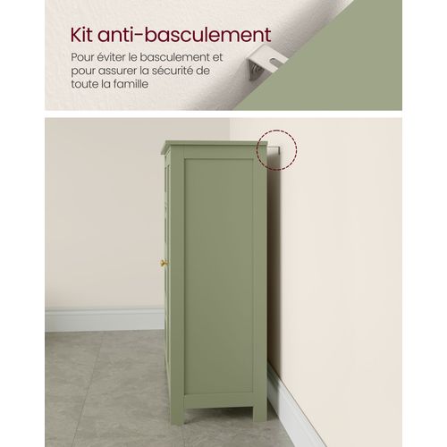 Meuble De Salle De Bain Sur Pied Meuble De Rangement Avec 4 Tiroirs 30 X 55 X 82 Cm