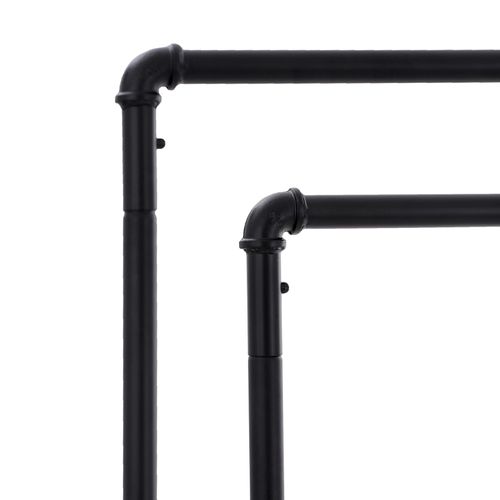 Porte-manteau Portant Entube Avec Les Roulettes Charge 110 Kg Deux Barres De Suspension