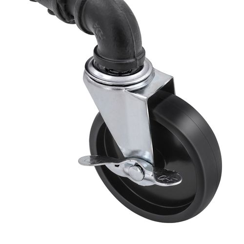 Porte-manteau Portant Entube Avec Les Roulettes Charge 110 Kg Deux Barres De Suspension