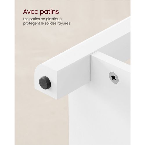 Table Basse Table De Salon Table D’appoint 2 Grands Tiroirs Avec Pieds Grand Espace