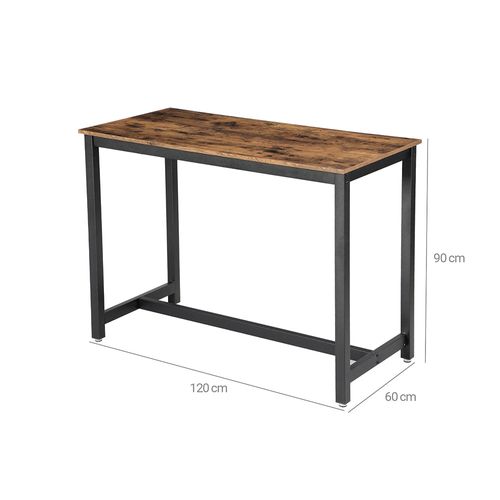 Table Haute De Bar Vintage Table Polyvalente Avec Armature En Fer Pour Boissons