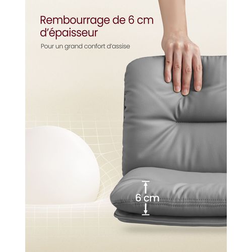 Tabouret De Bar Lot De 2 Chaise De Bar Réglables En Hauteur Surface En Pu Pivotant À
