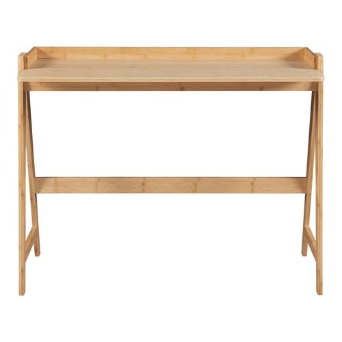 Bureau Table Poste De Travail 123 X 53 X 80 Cm Bambou Naturel 03_0009055