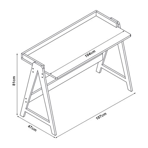 Bureau Table Poste De Travail 123 X 53 X 80 Cm Bambou Naturel 03_0009055