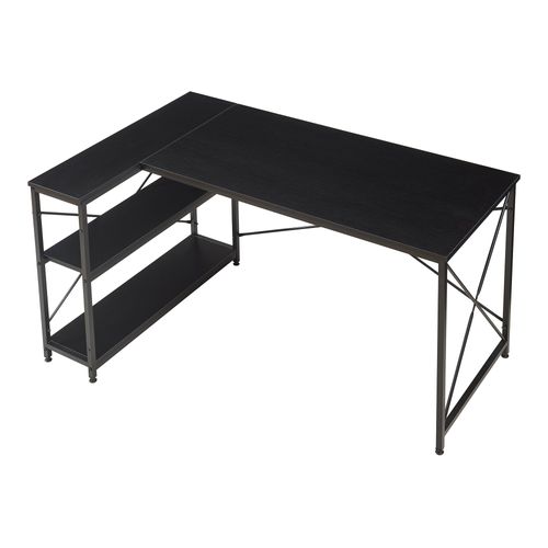 Bureau Table Poste De Travail 137 X 88 X 75 Cm Noir 03_0009065