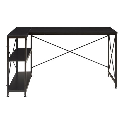 Bureau Table Poste De Travail 137 X 88 X 75 Cm Noir 03_0009065