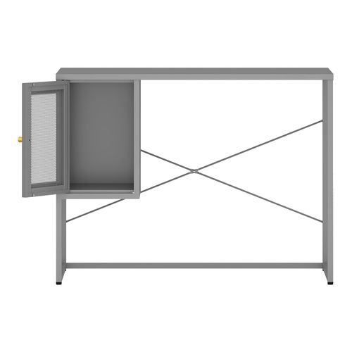 Bureau Table Poste De Travail Acier 75 X 100 X 50 Cm Gris 03_0009068