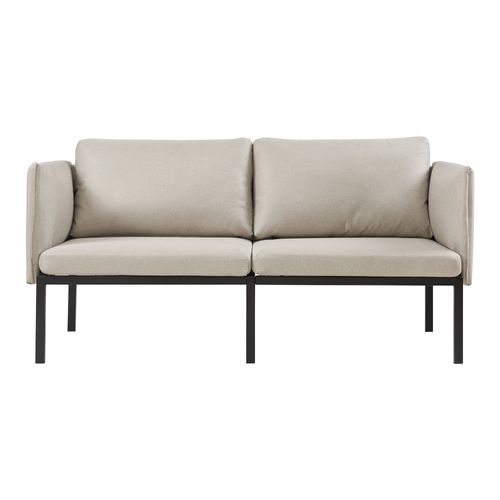 Canapé Fauteuil 2 Places 69 X 158 X 63 Cm Beige 03_0009131