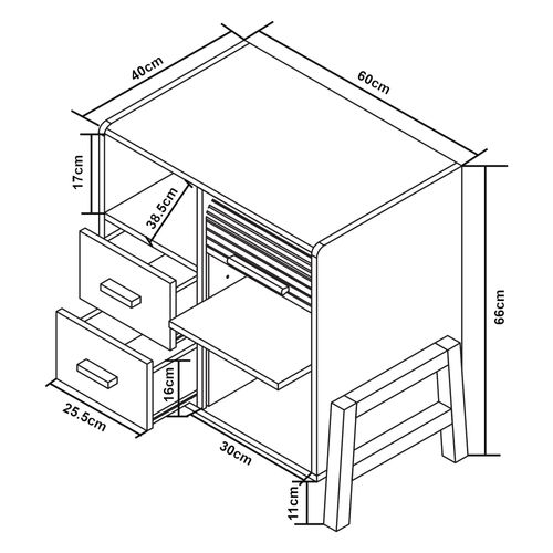Commode Meuble De Rangement Pratique Entrée Salon Chambre Bambou 66 X 60 X 40 Cm Blanc