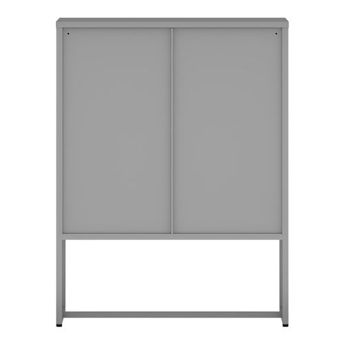 Commode Meuble De Rangement Pratique Entrée Salon Chambre Sund Acier 105 X 80 X 40 Cm