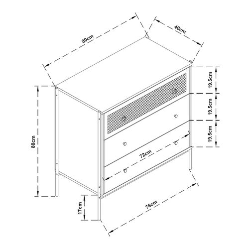 Commode Meuble De Rangement Pratique Entrée Salon Chambre 80 X 80 X 40 Cm Effet Chêne
