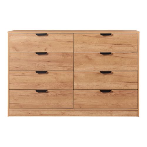 Commode Meuble De Rangement Pratique Entrée Salon Chambre 90 X 140 X 40 Cm Mdf Effet