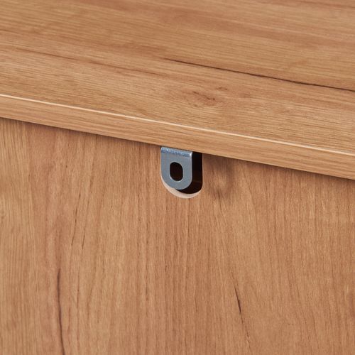 Commode Meuble De Rangement Pratique Entrée Salon Chambre 90 X 140 X 40 Cm Mdf Effet