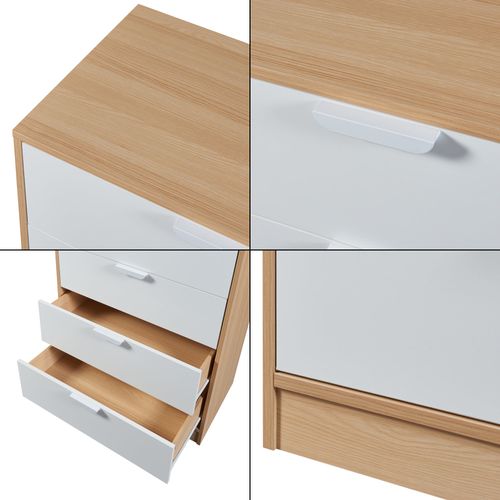 Commode Meuble De Rangement Pratique Entrée Salon Chambre Mdf 90 X 70 X 40 Cm