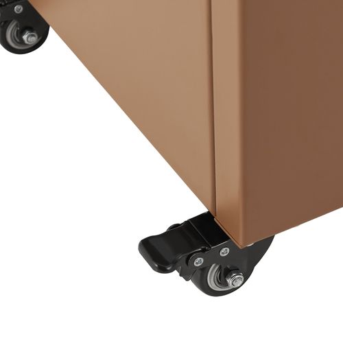 Jardinière Bac à Plante Fleur Brise-vue Acier Galvanisé 190 X 82 X 38 Cm Marron 03_00