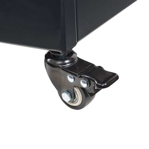 Jardinière Bac à Plante Fleur Brise-vue Acier Galvanisé 190 X 82 X 38 Cm Noir 03_0009