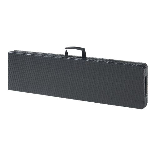 Lot De 2 Bancs De Camping Pliables 180 X 25 X 43 Cm Effet Rotin Noir 03_0009600