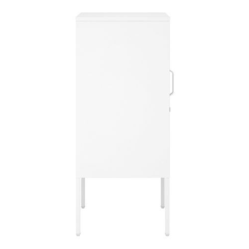 Lot De 2 Tables De Chevet Avec Poignées à Droite Et à Gauche Blanc 03_0009720