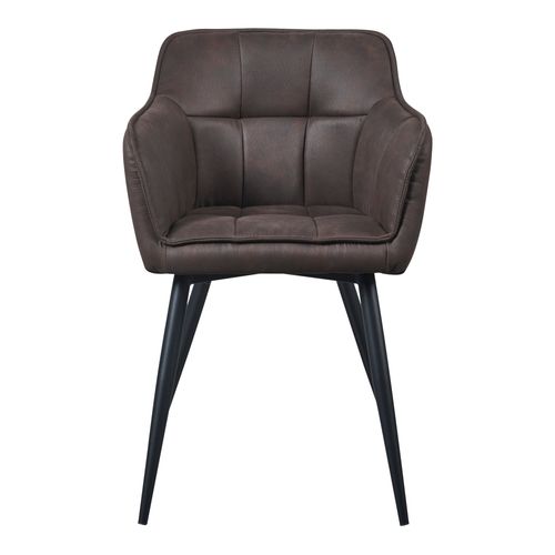 Lot De 4 Chaises De Salle à Manger Moderne Design Robuste 81 X 57 X 53 Cm Marron Fonc