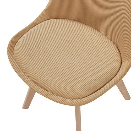 Lot De 4 Chaises De Salle à Manger 82 X 49 X 54 Cm Moderne Design Robuste Velours Côt