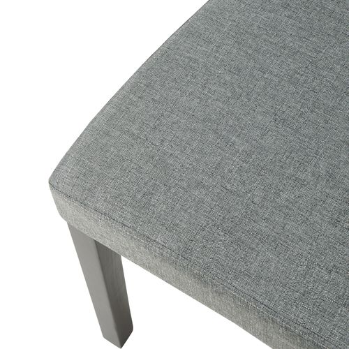 Lot De 4 Chaises De Salle à Manger 89 X 43 X 54 Cm Moderne Design Robuste Gris Clair