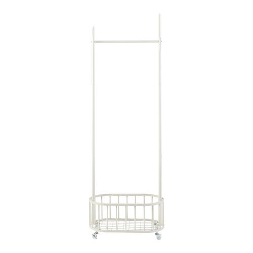 Portant à Roulettes 175 X 60 X 32 Cm Acier Blanc 03_0010282