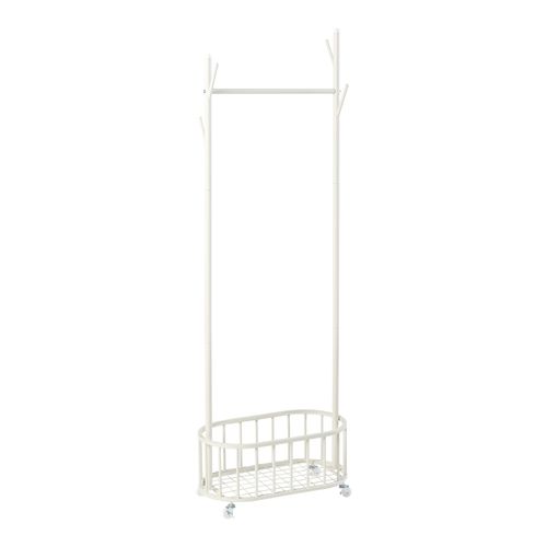 Portant à Roulettes 175 X 60 X 32 Cm Acier Blanc 03_0010282