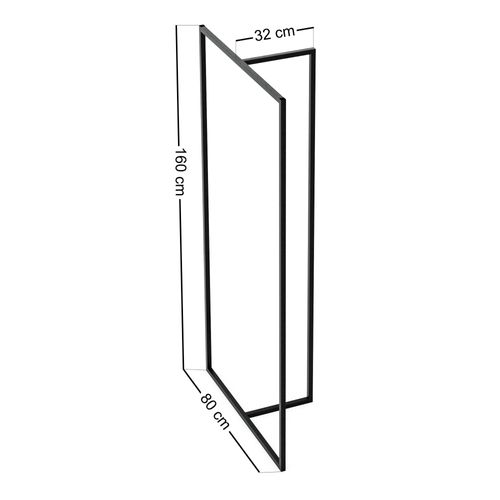 Portant à Vêtements Portemanteau Porte-vêtements Penderie Dressing Ouvert Acier 160