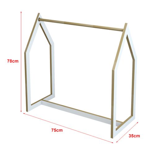 Portant à Vêtements Portemanteau Porte-vêtements Penderie Dressing Ouvert De Forme