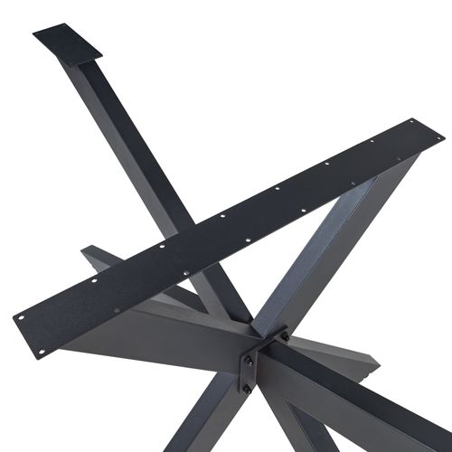 Structure De Table Acier 120 X 68 X 71 Cm Noir 03_0010700