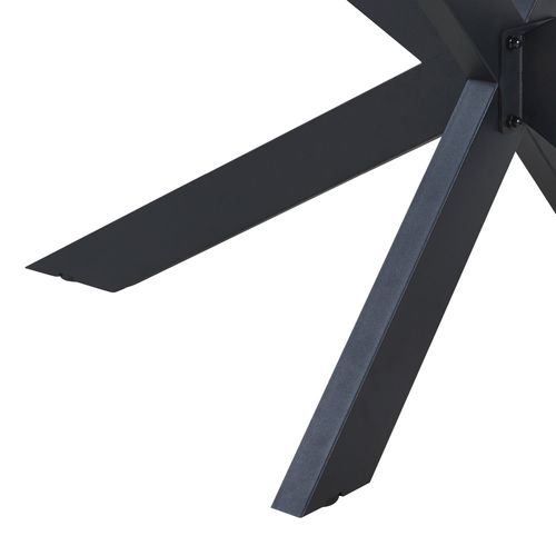 Structure De Table Acier 120 X 68 X 71 Cm Noir 03_0010700