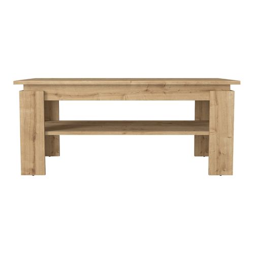Table Basse Console D'appoint 110 X 60 X 47 Cm Effet Chêne 03_0010811