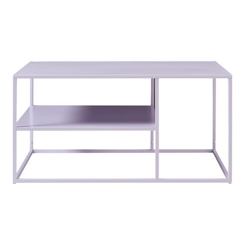 Table Basse Console D'appoint Salon Rectangulaire 45 X 90 X 60 Cm Violet 03_0010862