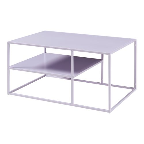 Table Basse Console D'appoint Salon Rectangulaire 45 X 90 X 60 Cm Violet 03_0010862