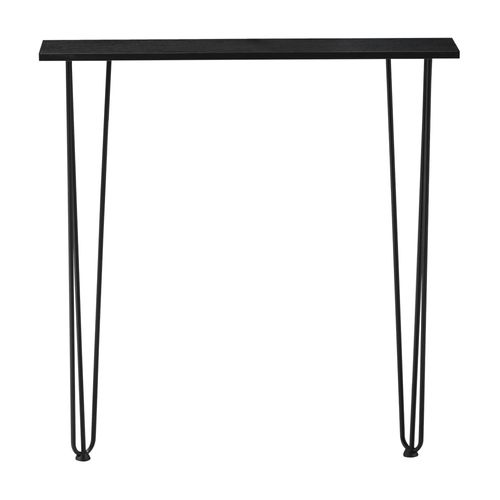 Table Console 82 X 80 X 18 Cm Entrée Salon Salle à Manger Noir 03_0010875
