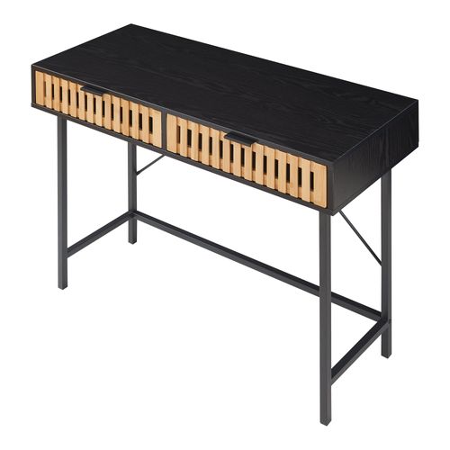 Table Console 100 X 40 X 75 Cm Noir Naturel 03_0010880
