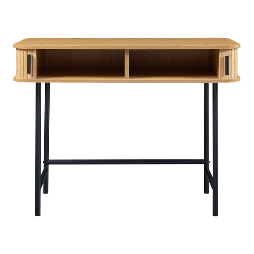 Table Console 100 X 50 X 76 Cm Naturel Noir 03_0010886