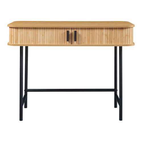 Table Console 100 X 50 X 76 Cm Naturel Noir 03_0010886