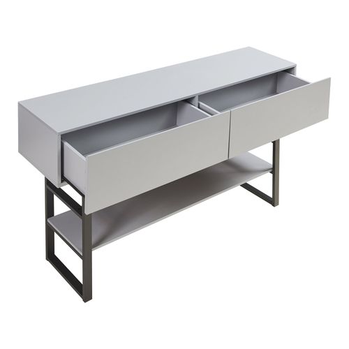 Table Console 75 X 120 X 30 Cm Panneau De Particules Gris Clair 03_0010888