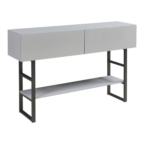 Table Console 75 X 120 X 30 Cm Panneau De Particules Gris Clair 03_0010888
