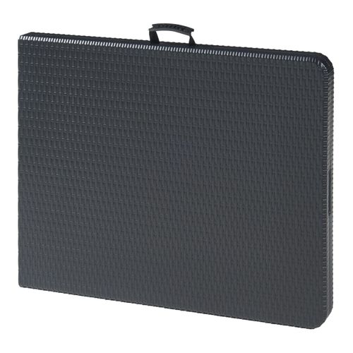 Table De Camping Pliante 180 X 75 X 72 Cm Effet Rotin Noir 03_0011001