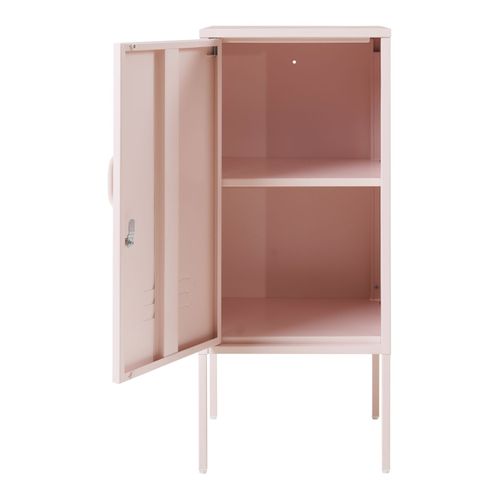 Table De Chevet Table De Nuit Commode Meuble De Rangement 82 X 35 X 35 Cm Acier Rose