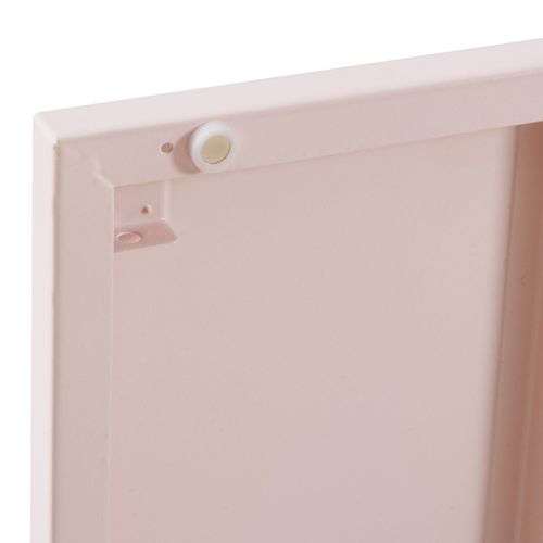 Table De Chevet Table De Nuit Commode Meuble De Rangement 82 X 35 X 35 Cm Acier Rose