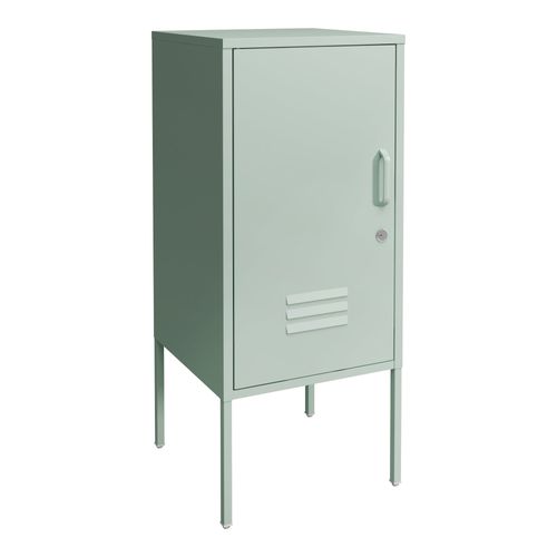 Table De Chevet Table De Nuit Commode Meuble De Rangement Acier 82 X 35 X 35 Cm Vert