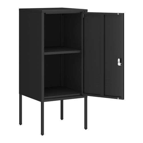 Table De Chevet Table De Nuit Commode Meuble De Rangement Avec Poignée à Gauche Acier